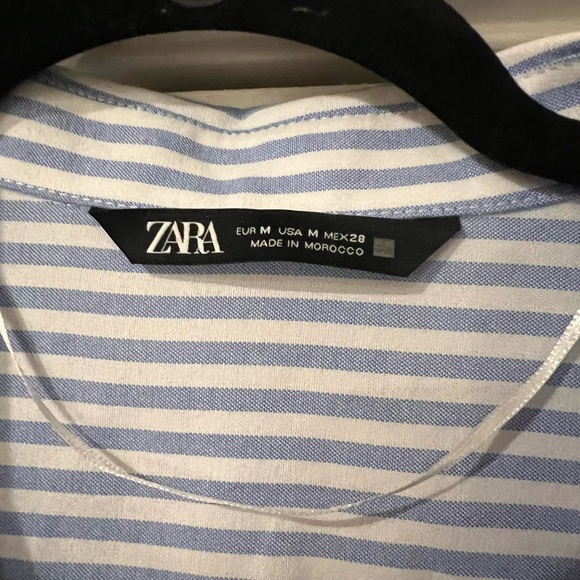 Zara Striped Oxford Button Down - Picture 4 of 4